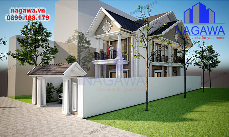 Kiến trúc sư Nagawa tư vấn thiết kế mẫu biệt thự 2 tầng 2 tỷ đẹp ở Bình  Phước - NAGAWA